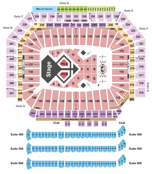 Ford Field Chris Brown Seating Chart